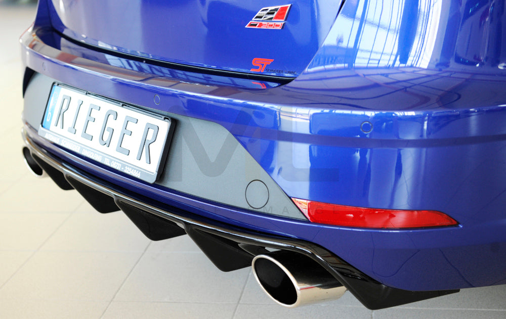 Rieger 00088137 SEAT 5F Leon Cupra Rear Diffuser 9 | ML Performance EU Car Parts