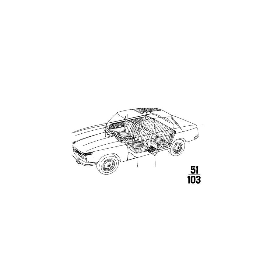 Genuine BMW 51921828197 Upholstery Cloth Sandbeige 3 (Inc. 2002, 1802 & 1602) | ML Performance EU Car Parts