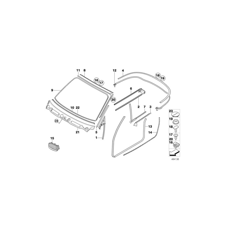 Genuine BMW 51137322210 E82 E88 Trim Grill, High-Gloss Black, Right (Inc. 118d, 128i & 120d) | ML Performance EU