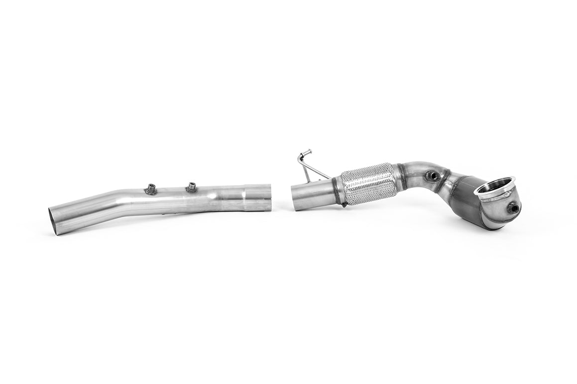 MillTek SSXVW641 Seat Skoda VW Large Bore Downpipe and Hi-Flow Sports Cat - Fits with Milltek OPF/GPF Back System Only (Inc. Leon, Octavia, Golf)