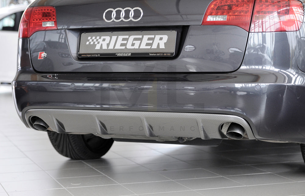 Rieger 00099246 Audi 4F A6 Rear Diffuser 1 | ML Performance EU Car Parts