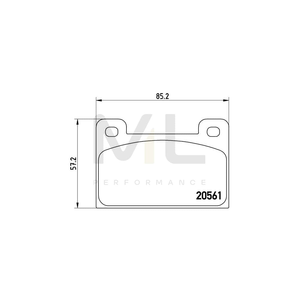 Brembo P 85 006 Brake Pad Set Excl. Wear Warning Contact | ML Performance Car Parts