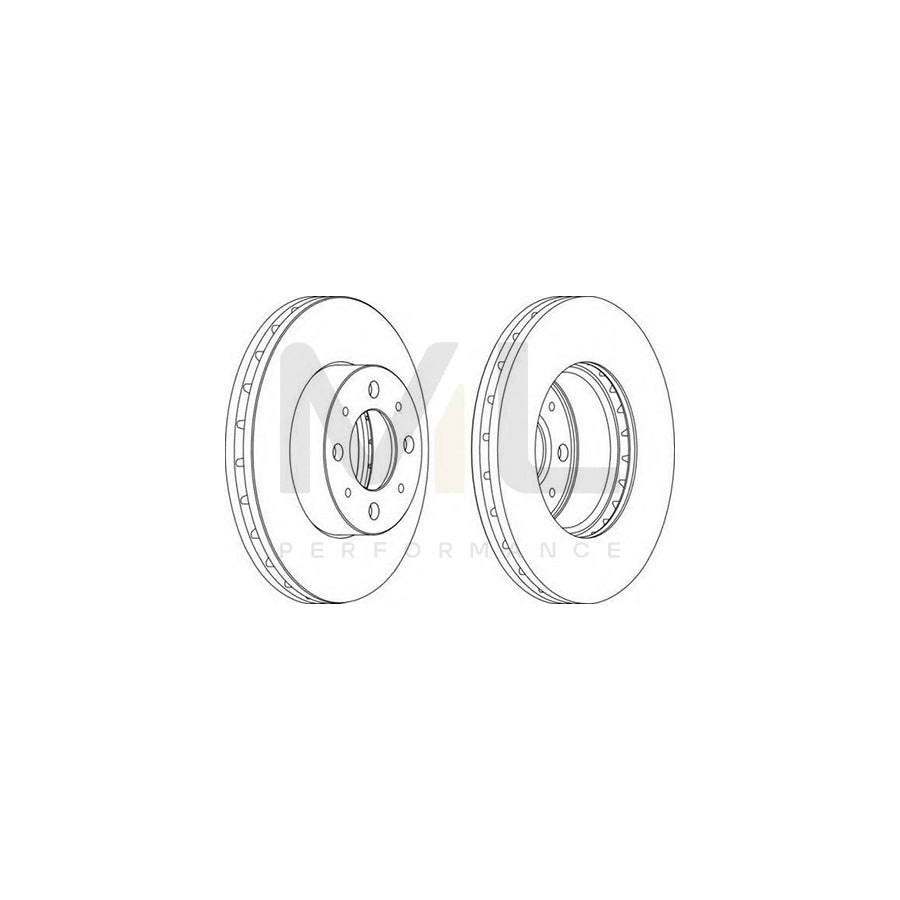 FERODO DDF1179-1 Brake Disc Vented, with bolts/screws | ML Performance Car Parts