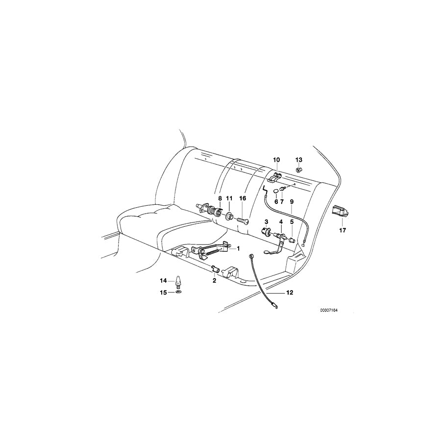 Genuine BMW 52208107123 E34 Absorber (Inc. 530i, 524td & 540i) | ML Performance EU Car Parts