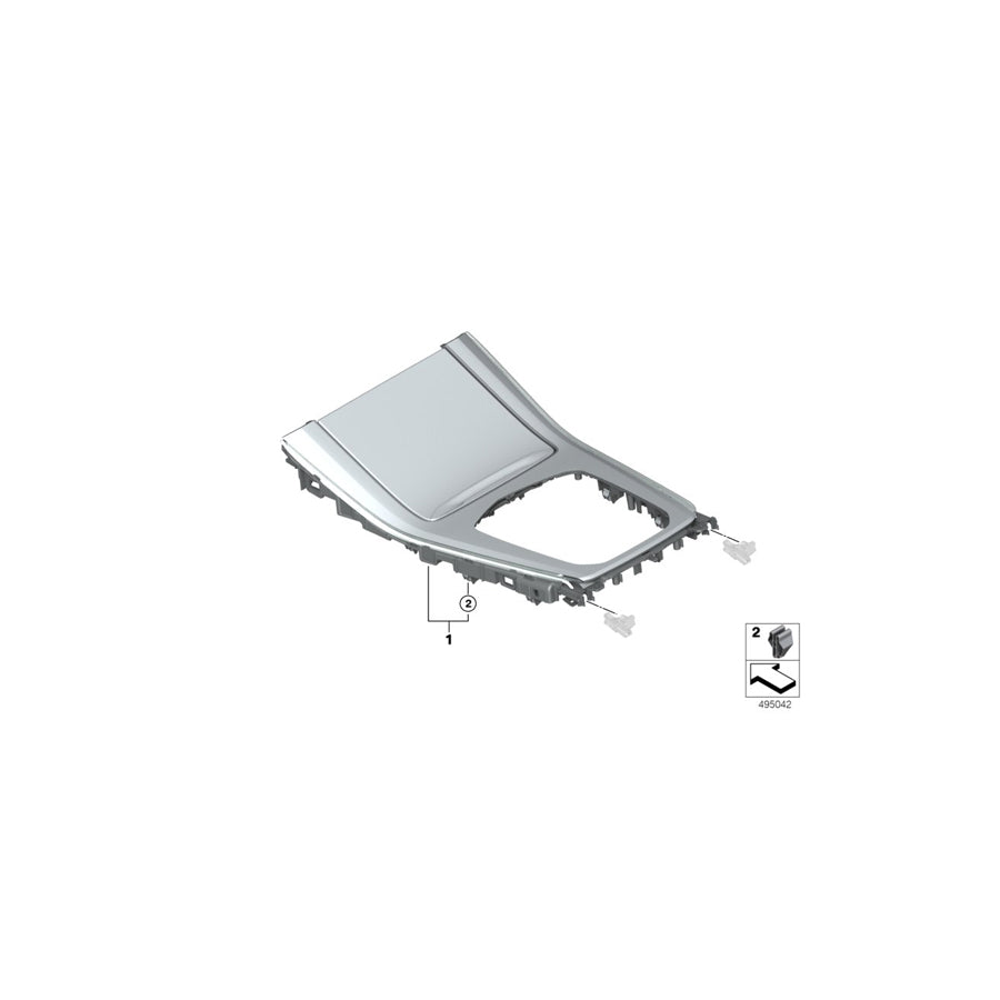 Genuine BMW 51168745286 G07 Cover, Centr Console, Piano Lacquer, Bl. (Inc. X7 40iX, X7 M50dX & X7 50iX) | ML Performance EU