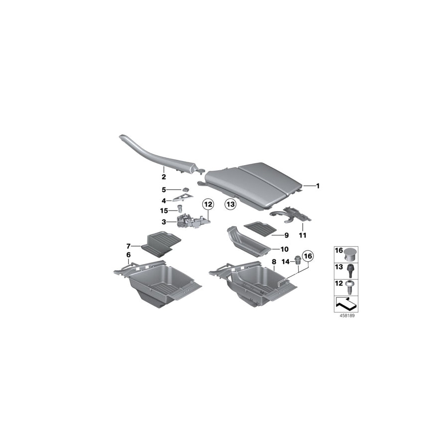 Genuine BMW 51169206724 F10 F11 Insert Mat, Storage Compartment (Inc. 535d, 520d ed & 525dX) | ML Performance EU