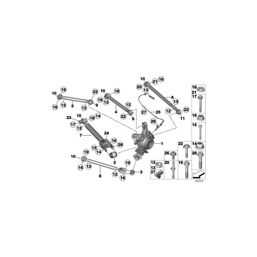 Genuine BMW 33308332901 BMW Nut M16X1,5 LI/LH (Inc. & M235i Racing) | ML Performance EU Car Parts