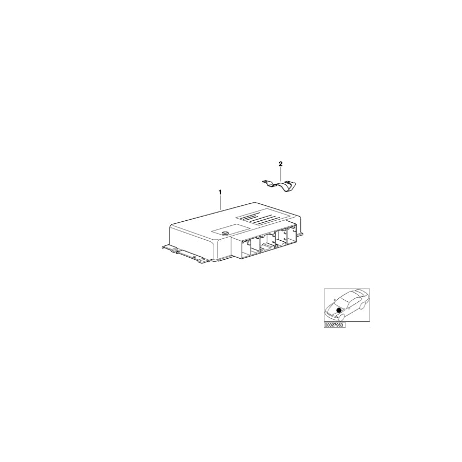 Genuine BMW 24601423953 E38 Exch. Basic Control Unit Egs GS8.60.2 (Inc. & 730d) | ML Performance EU Car Parts