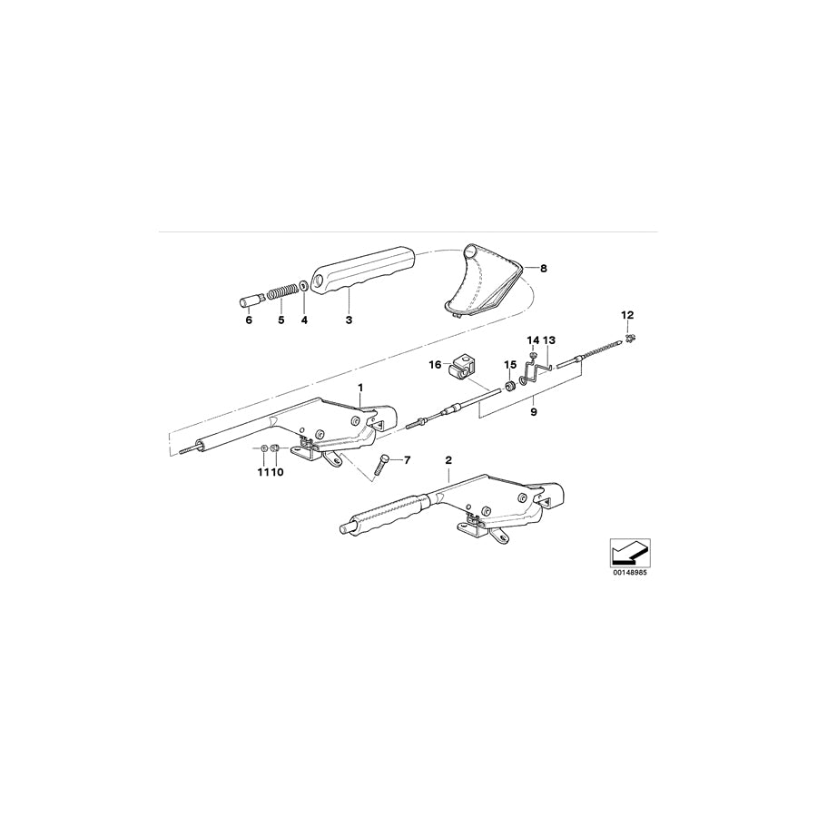 Genuine BMW 34411160152 E36 Roadster Hook (Inc. 316i, 318tds & 318i) | ML Performance EU Car Parts