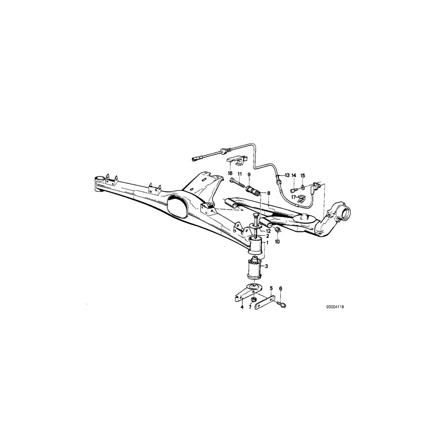 Genuine BMW 33311135546 E30 Rear Axle Carrier (Inc. & 325ix) | ML Performance EU Car Parts