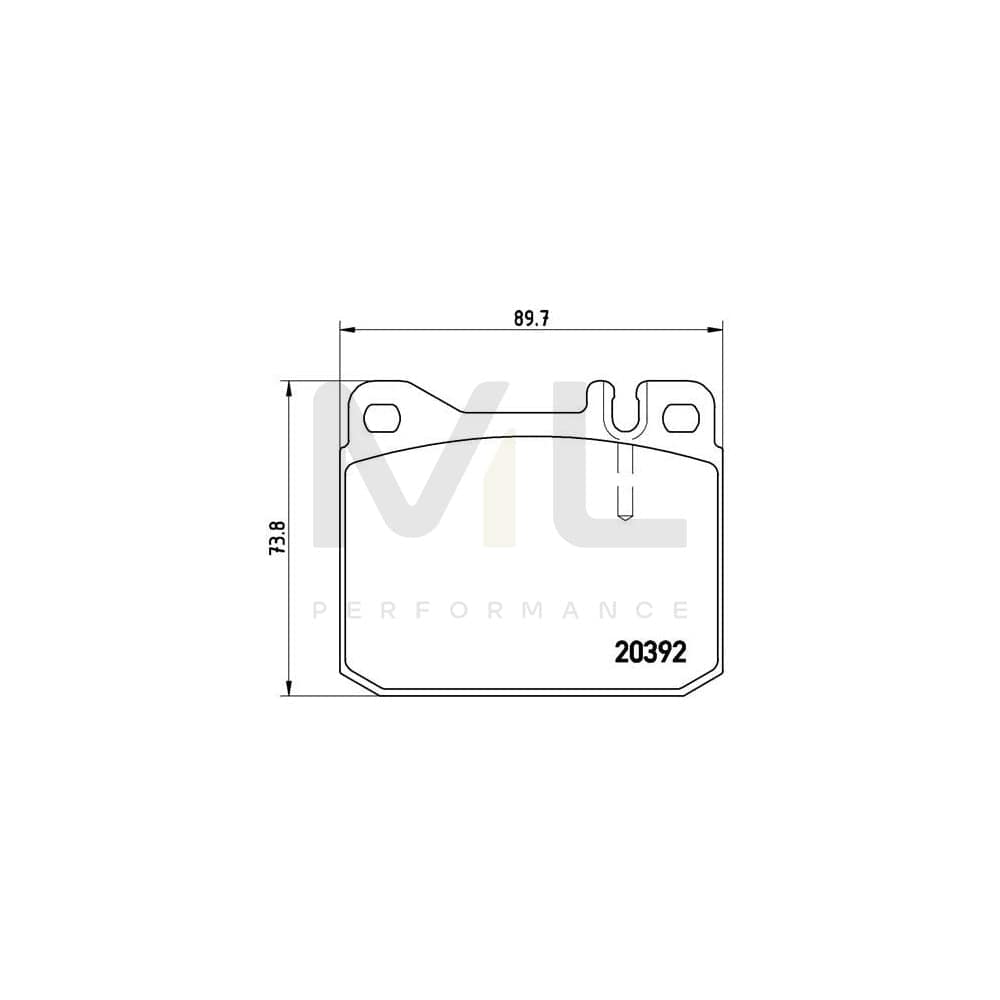 Brembo P 85 007 Brake Pad Set Prepared For Wear Indicator | ML Performance Car Parts