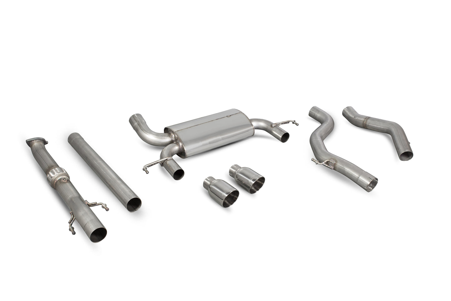 Scorpion SVXS064 Vauxhall Corsa E VXR Non-Resonated Cat-Back System | ML Performance EU EU