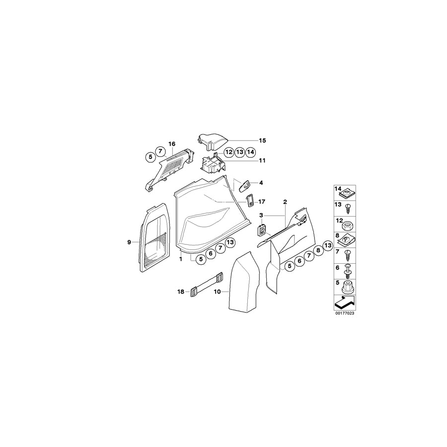 Genuine BMW 51473416393 E83 E83 Left Vent Louver GRAU (Inc. X3 3.0i, X3 3.0si & X3 2.0d) | ML Performance EU Car Parts