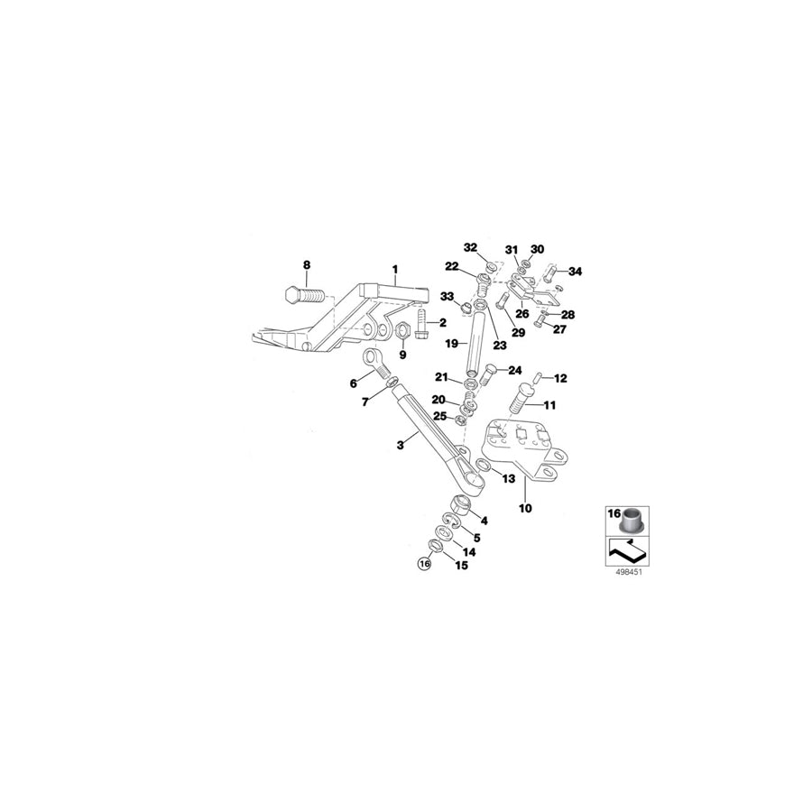 Genuine BMW 31122483145 Classic Wishbone, Left 265MM (Inc. & E36 318iS Class 2) | ML Performance EU Car Parts