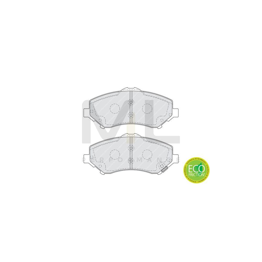 Ferodo Premier Eco Friction Fvr1163 Brake Pad Set For Vw Transporter Not Prepared For Wear Indicator, With Piston Clip, Without Accessories | ML Performance Car Parts