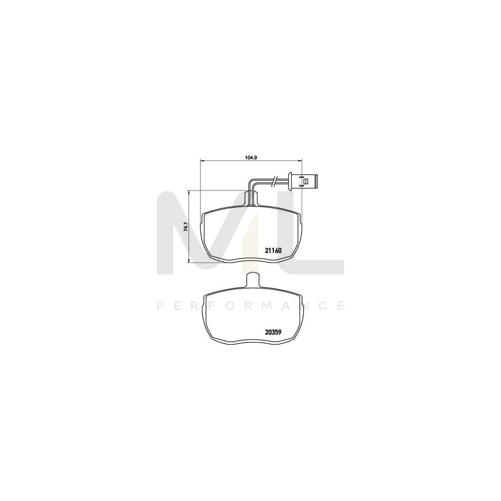 Brembo P A6 006 Brake Pad Set | ML Performance Car Parts