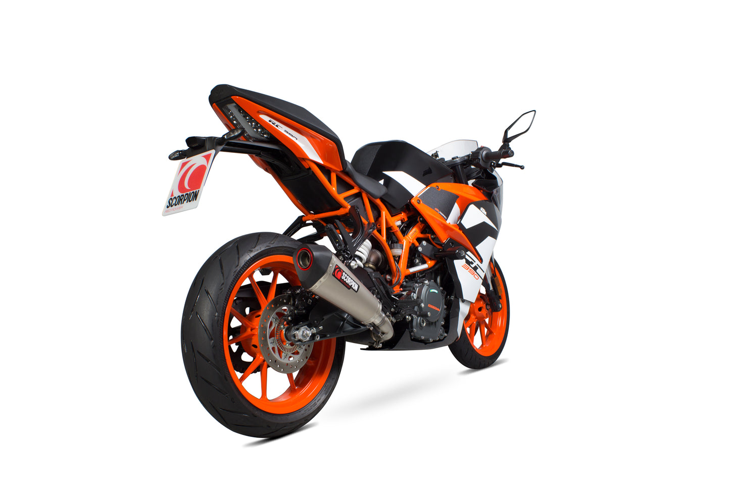 Scorpion RKT89TEO KTM RC390 Serket Taper Slip-On - Titanium Sleeve | ML Performance EU EU