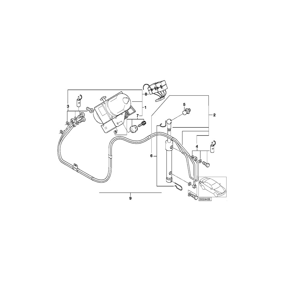 Genuine BMW 54348410310 E36 Mounting Parts Set (Inc. Z3 M, Z3 2.5i & Z3 2.0) | ML Performance EU