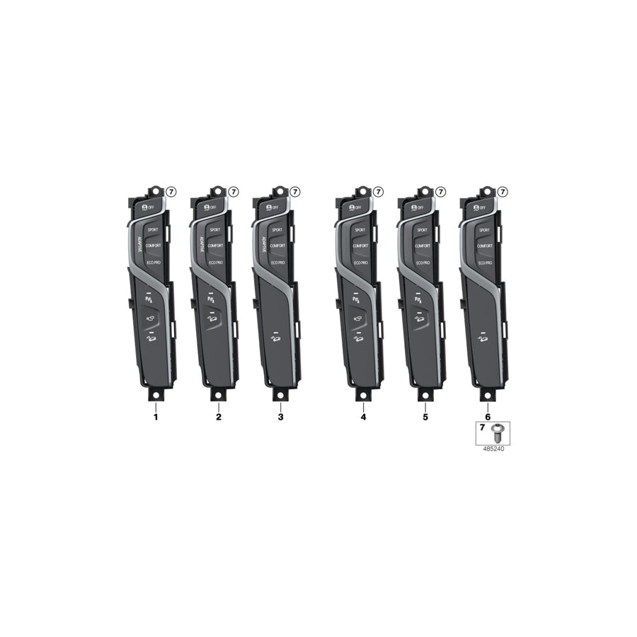 Genuine BMW 61316843935 G01 Operating Unit, Center Console (Inc. X3 30iX & X3 M40iX) | ML Performance EU Car Parts