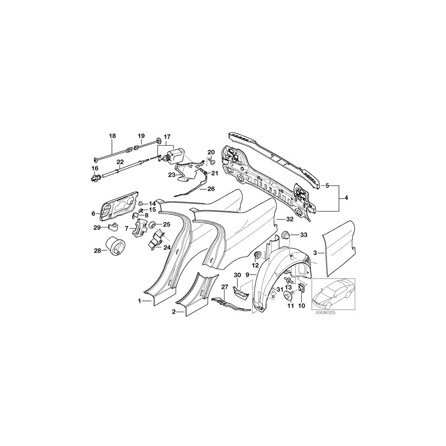Genuine BMW 54128132329 E39 Torx Bolt ISA M5X10 (Inc. 530d, 528i & 540i) | ML Performance EU Car Parts