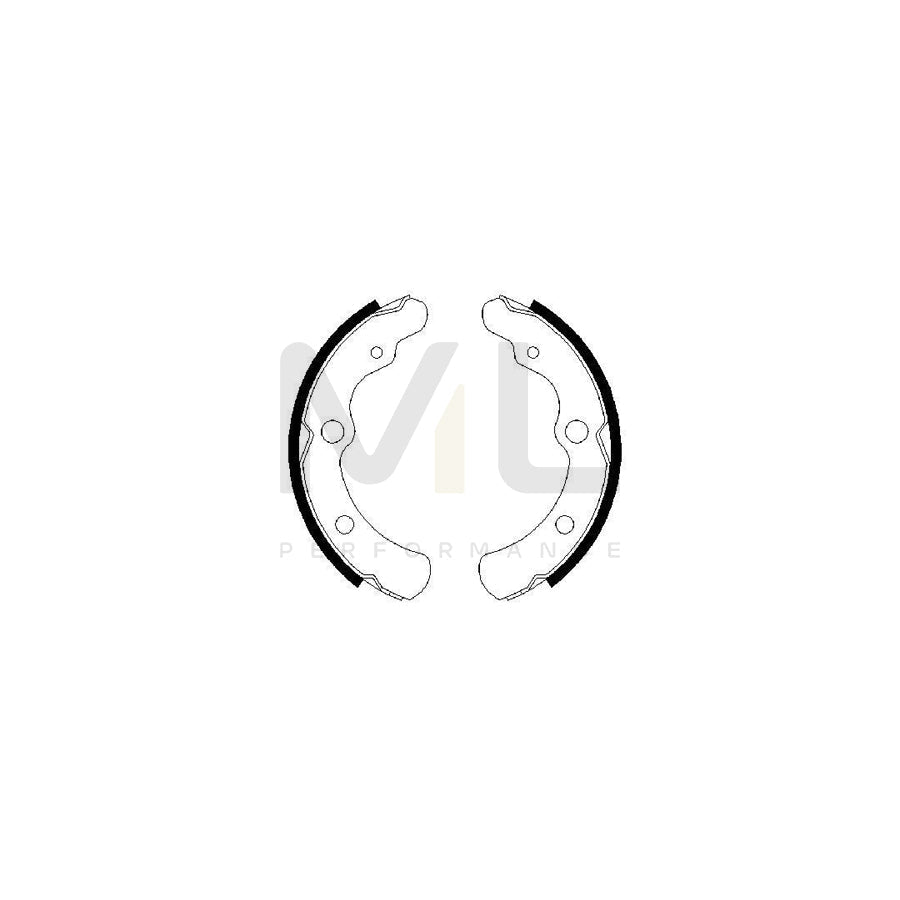 BOSCH 0 986 487 442 Brake Shoe Set | ML Performance Car Parts