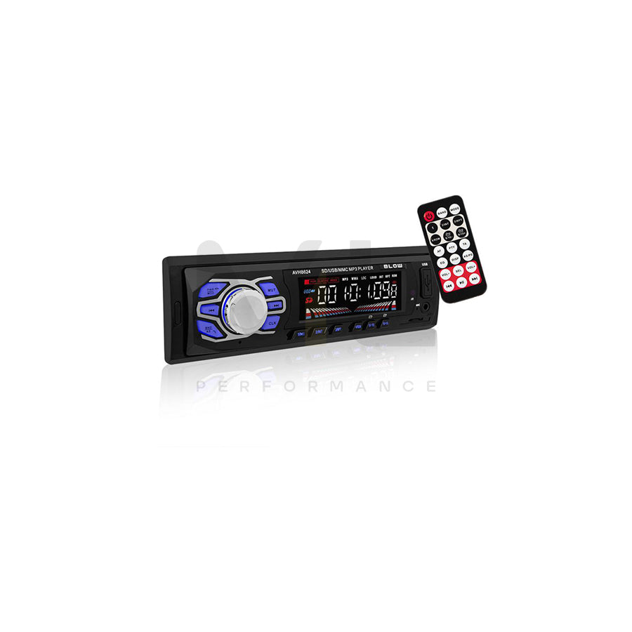 BLOW AVH-8624 78-269# Car stereo 1 DIN, LCD, 12V, MP3, with mounting tools, with remote control | ML Performance Car Parts