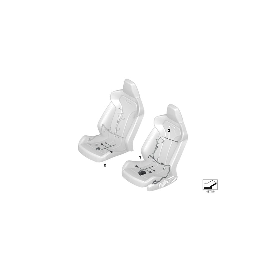 Genuine BMW 61126991899 G01 G02 Wiring Set Seat Right (Inc. X3 20iX, X3 30iX & X3 18d) | ML Performance EU