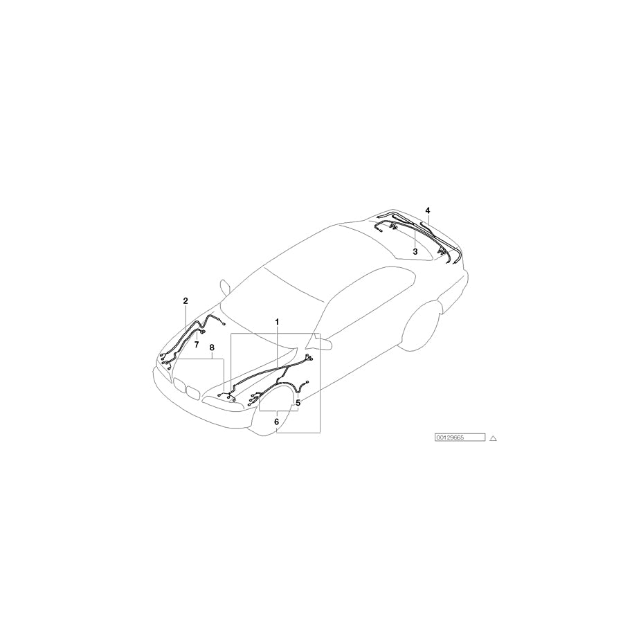 Genuine BMW 61126939393 E39 Repair Cable Set, Headlight (Inc. 520d, 525tds & 530d) | ML Performance EU