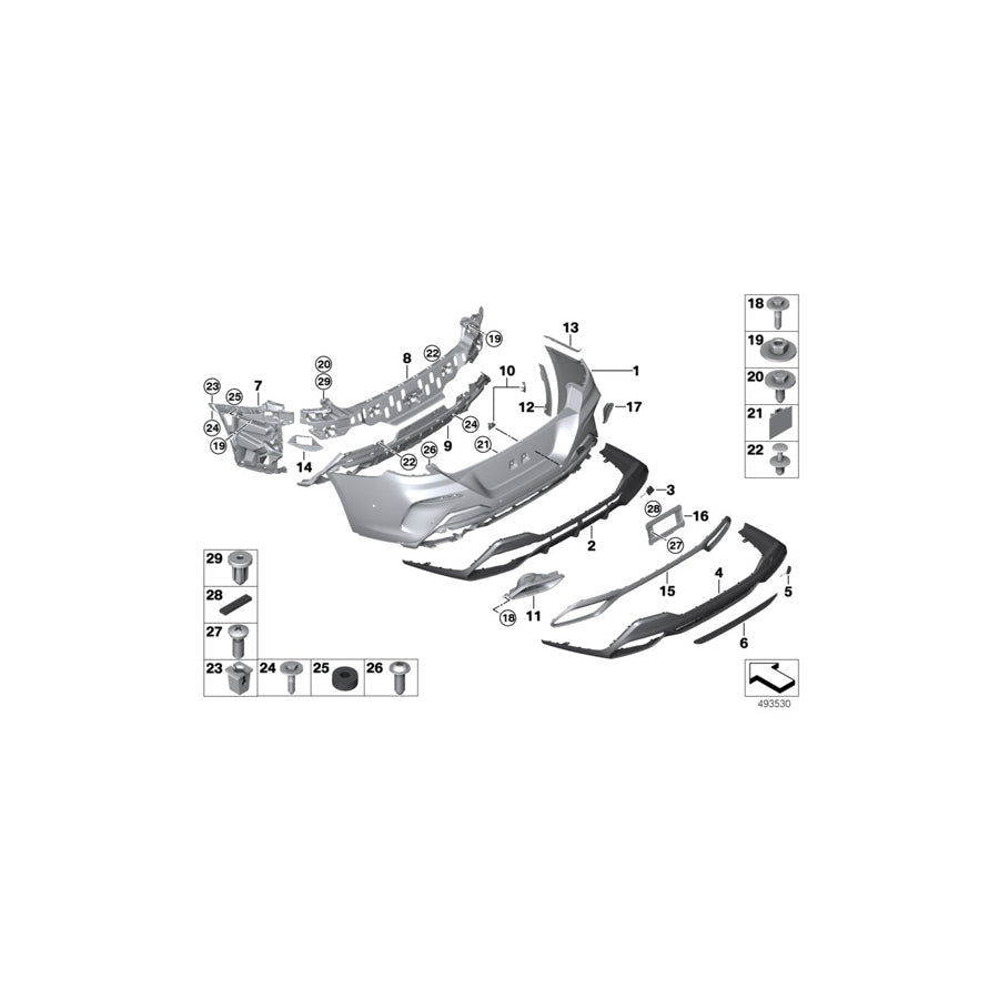 Genuine BMW 51128075253 G15 G14 G16 Trim, Exhaust End Pipe, Left (Inc. 840i, 840iX & 840dX) | ML Performance EU Car Parts