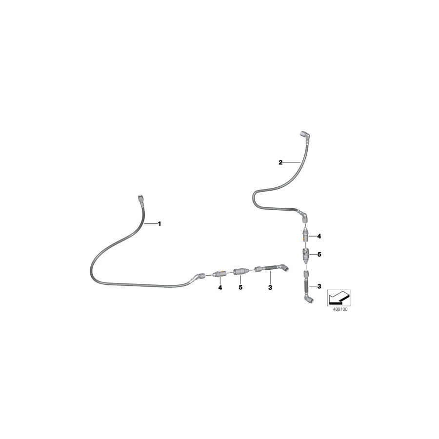 Genuine BMW 34308424889 BMW Brake Pipe COUPL.>CALIPER (Inc. M4 GT4 & M6 GT3) | ML Performance EU Car Parts