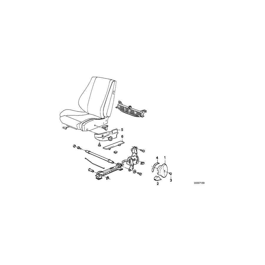 Genuine BMW 52101942645 E23 E24 E28 Cover PERLBEIGE (Inc. 524td, 735i & 528e) | ML Performance EU Car Parts