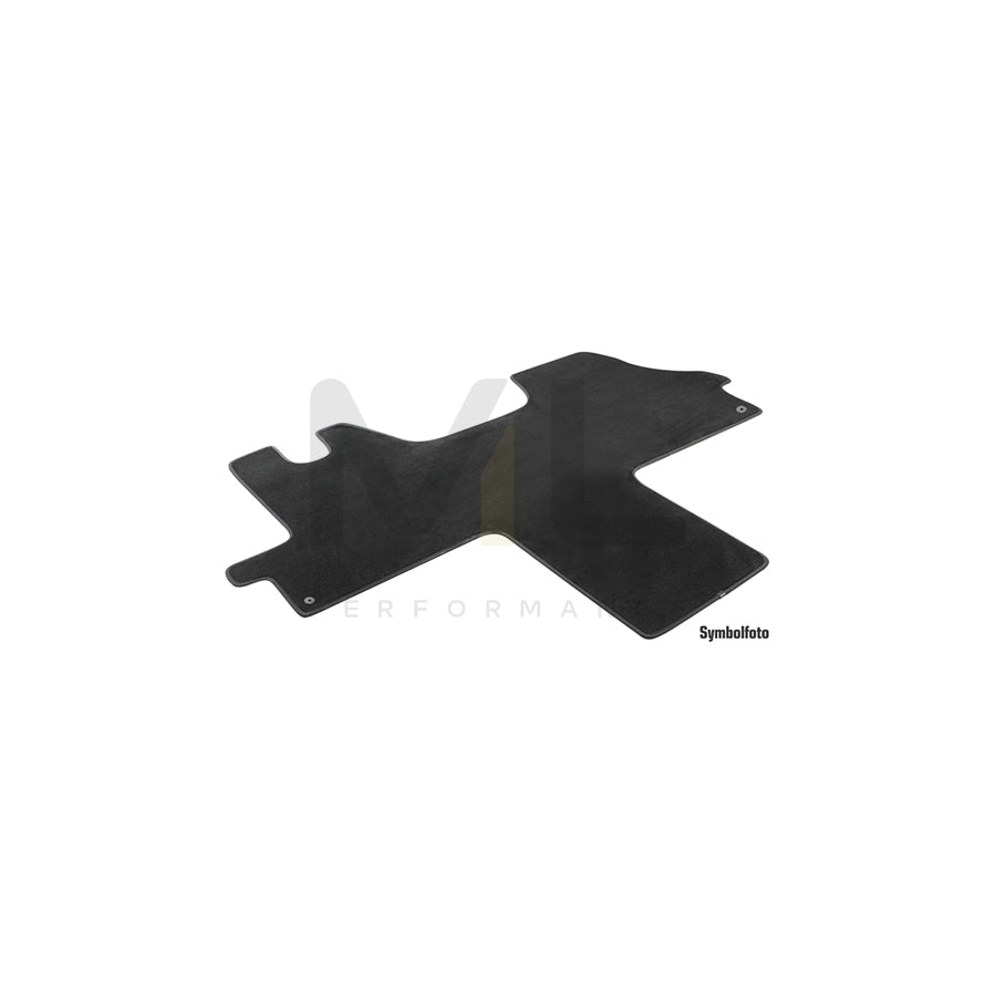 WALSER 80496 Floor mat set for CITROテ起 C8 Textile, Front, Quantity: 1, Black | ML Performance Car Parts