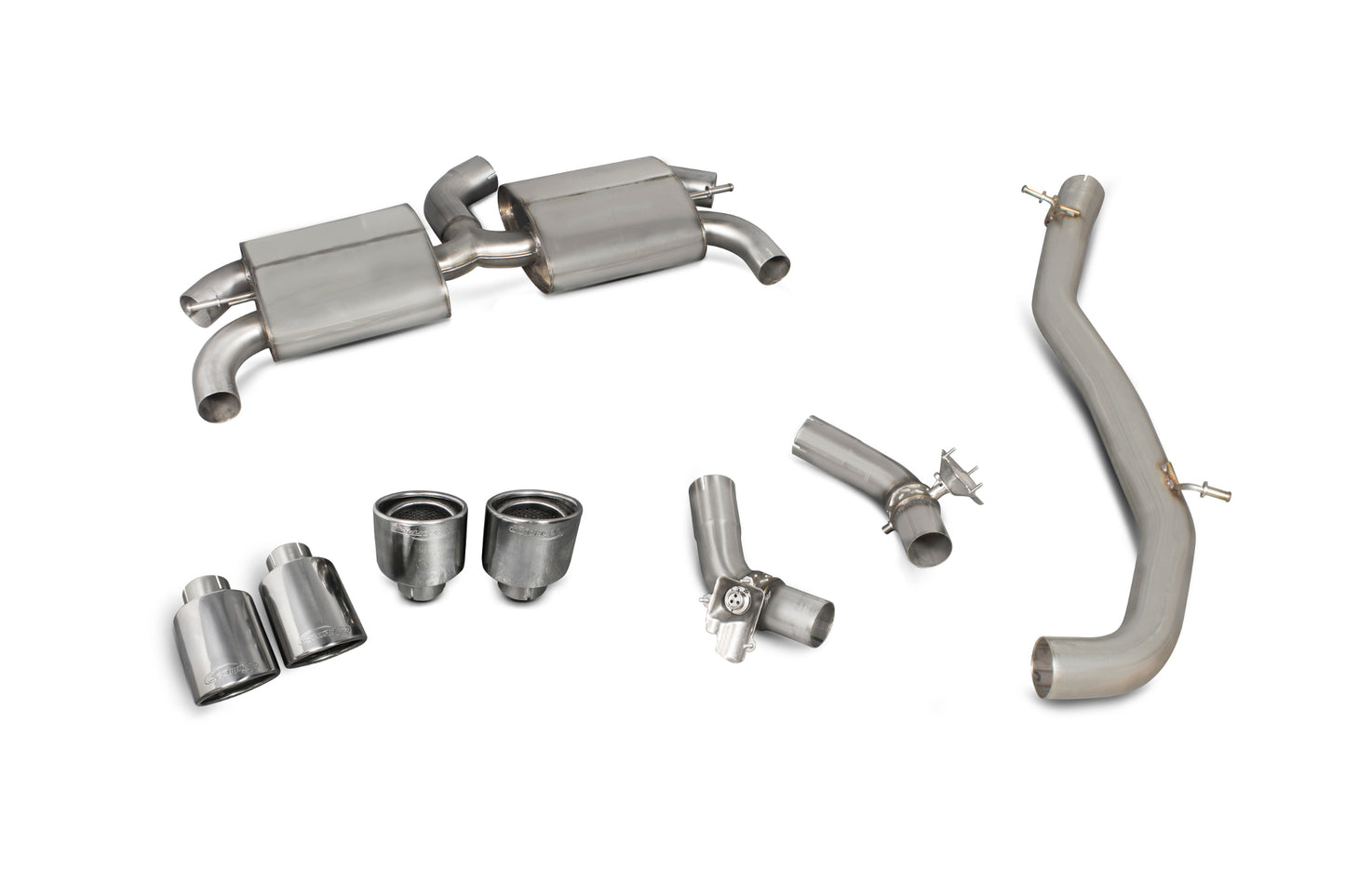 Scorpion SAUS055 Audi TT S Mk3 Non-Resonated Cat-Back System (With Valves) | ML Performance EU EU