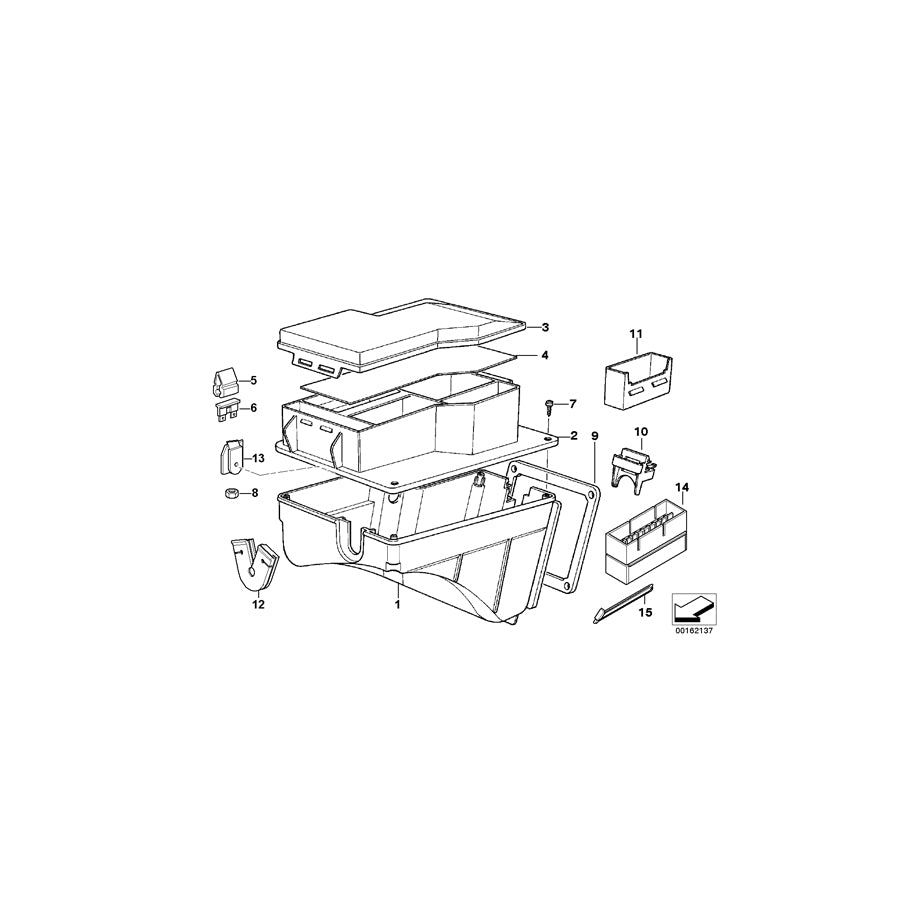 Genuine BMW 61138389827 E36 Stick-On Label In Fuse Box DEUTSCH (Inc. Z3 2.8, Z3 M & Z3 1.8) | ML Performance EU Car Parts