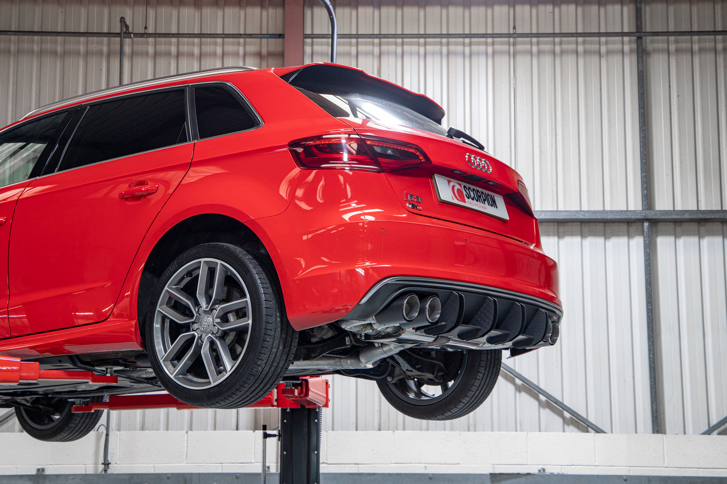 Scorpion SAUS108CF Audi S3 8V Non-Resonated Cat/Gpf-Back System With Valves | ML Performance EU EU