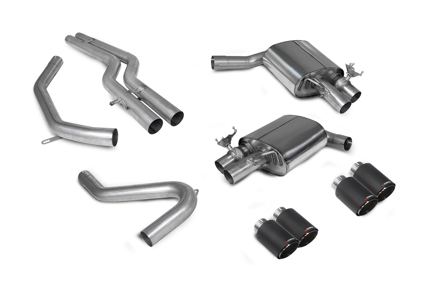 Scorpion SAUS088CF Audi S4 B9 Non-Resonated Half System | ML Performance EU EU