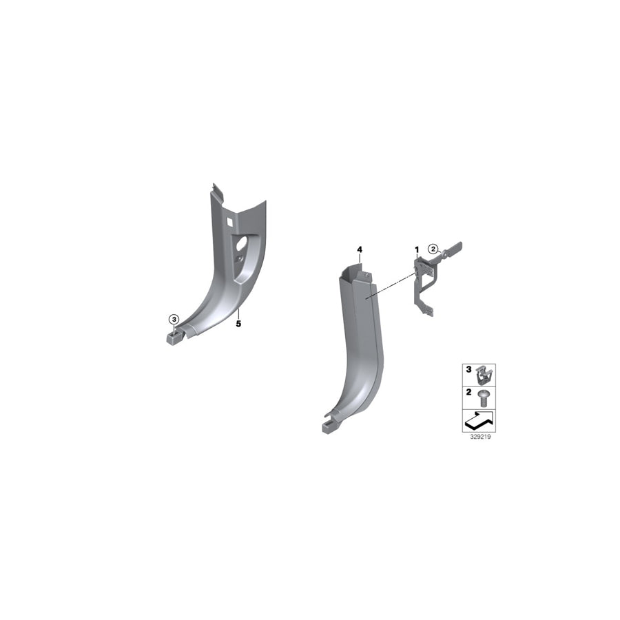 Genuine BMW 51437342593 F15 Cover, Bottom Left ELFENBEINWEISS (Inc. X5 50iX 4.4, X5 25d & X5 M50dX) | ML Performance EU