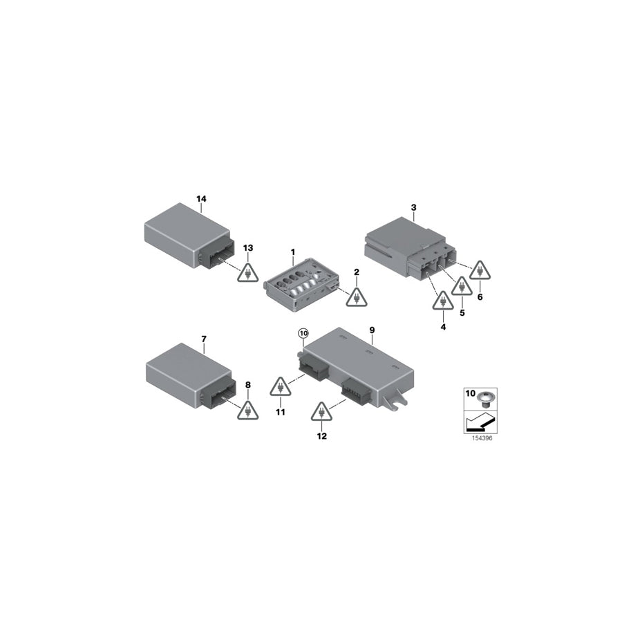 Genuine BMW 61136901832 E87 E81 E63 Socket Housing, Uncloded 4 POL. (Inc. 750iX, 840iX & 523i) | ML Performance EU