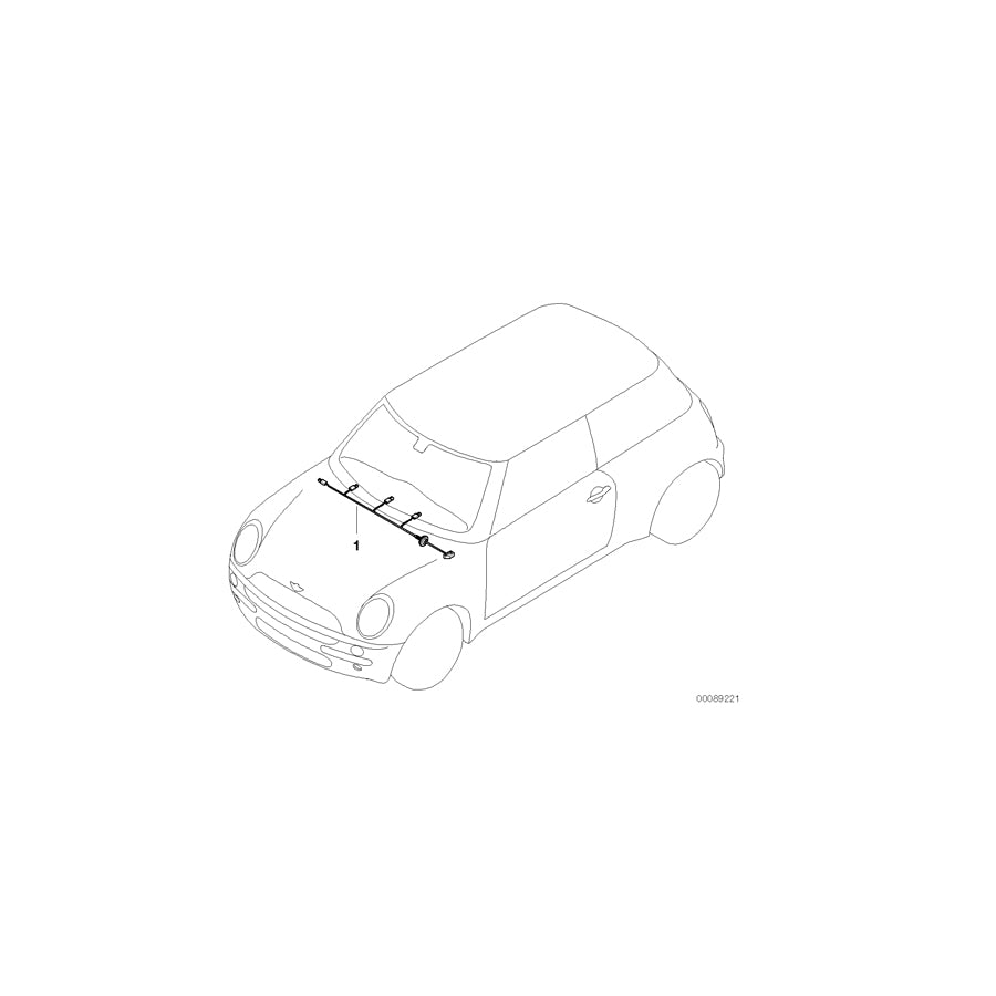 Genuine BMW 61116972113 Cabrio R50 R53 Wiring Harness, Instrument Panel (Inc. One, Cooper S & Cooper) | ML Performance EU Car Parts