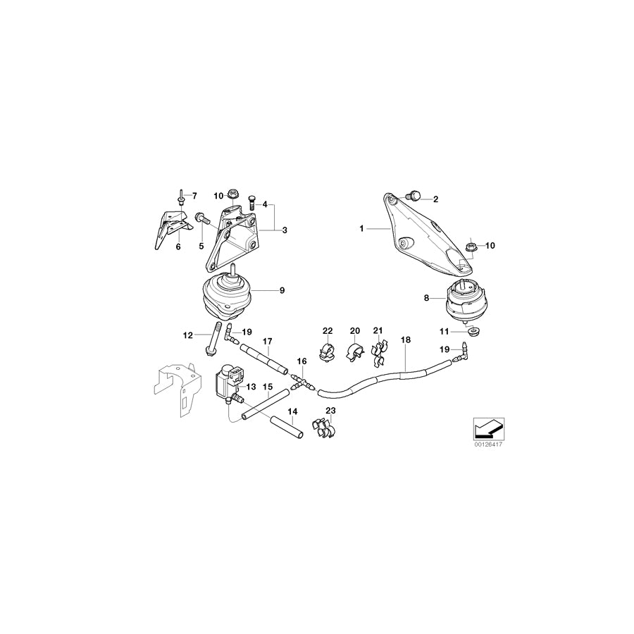Genuine BMW 22116750860 E46 Engine Mount, Right (Inc. & 330xd) | ML Performance EU Car Parts