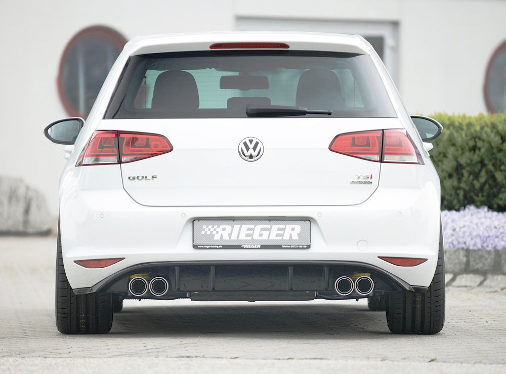 Rieger 00088029 VW Mk7 Golf Rear Diffuser (Inc. GTI, GTI Clubsport) 3 |ML Performance EU Car Parts