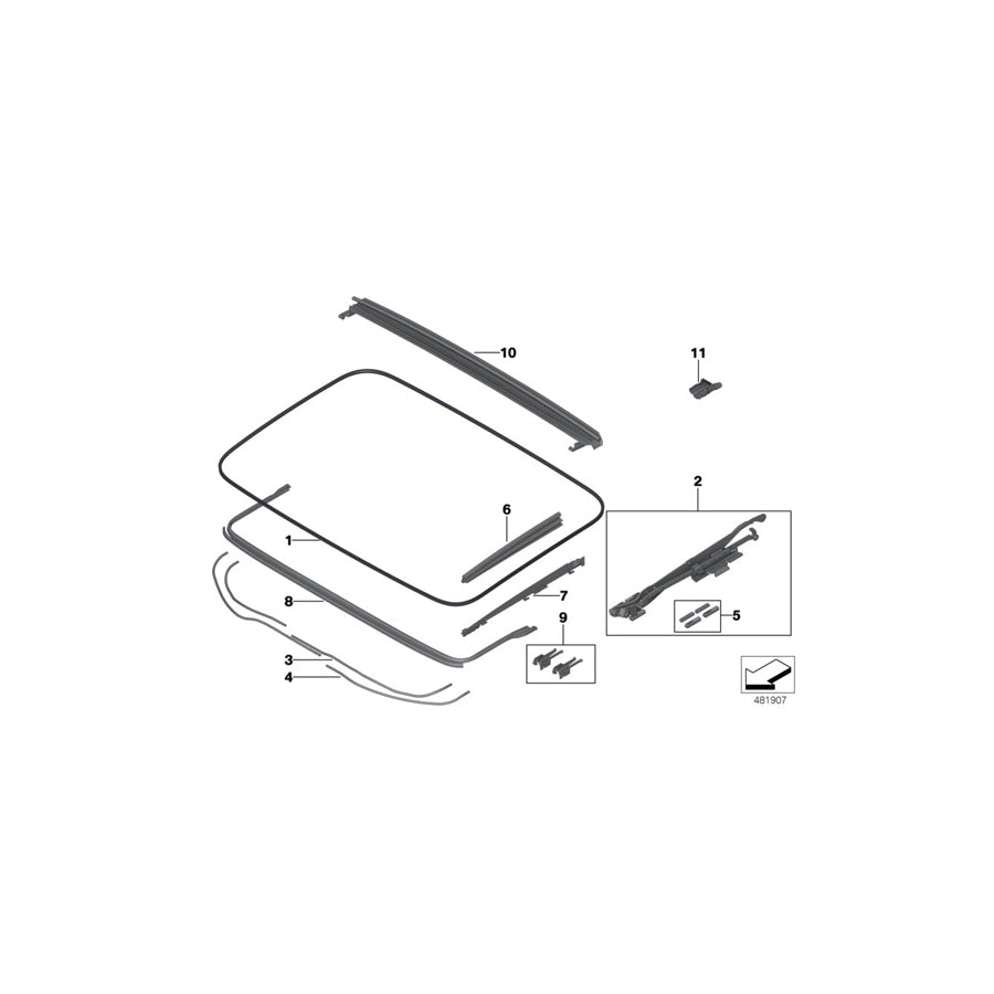 Genuine BMW 54107488435 G32 Set End Piece For Sealing (Inc. 620dX, 630d & 640dX) | ML Performance EU Car Parts