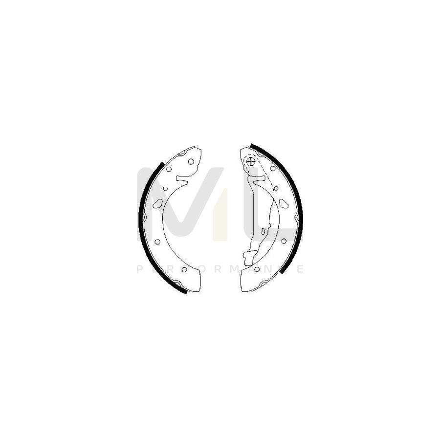 BOSCH 0 986 487 572 Brake Shoe Set for TOYOTA AVENSIS | ML Performance Car Parts