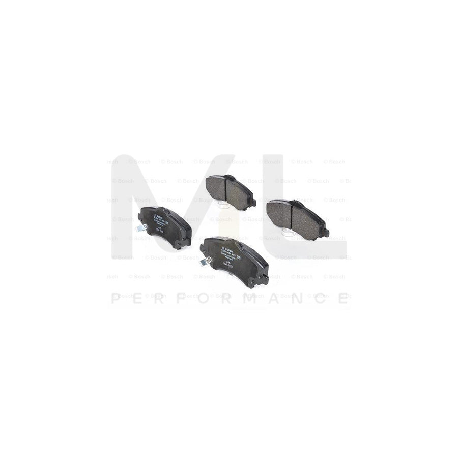Bosch 0986494493 Brake Pad Set With Acoustic Wear Warning, With Anti-Squeak Plate BP1414 | ML Performance Car Parts
