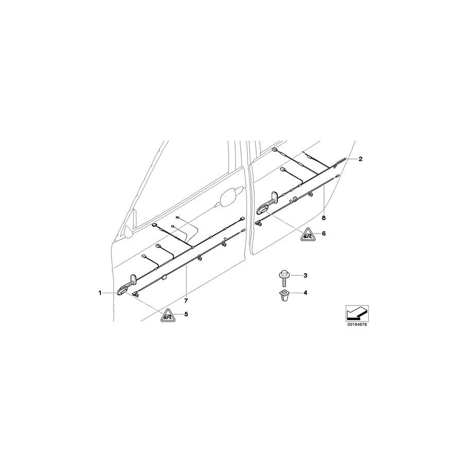 Genuine BMW 61123427749 E83 E83 Wiring Co-Drivers Side (Inc. X3 3.0i, X3 2.0i & X3 3.0d) | ML Performance EU Car Parts