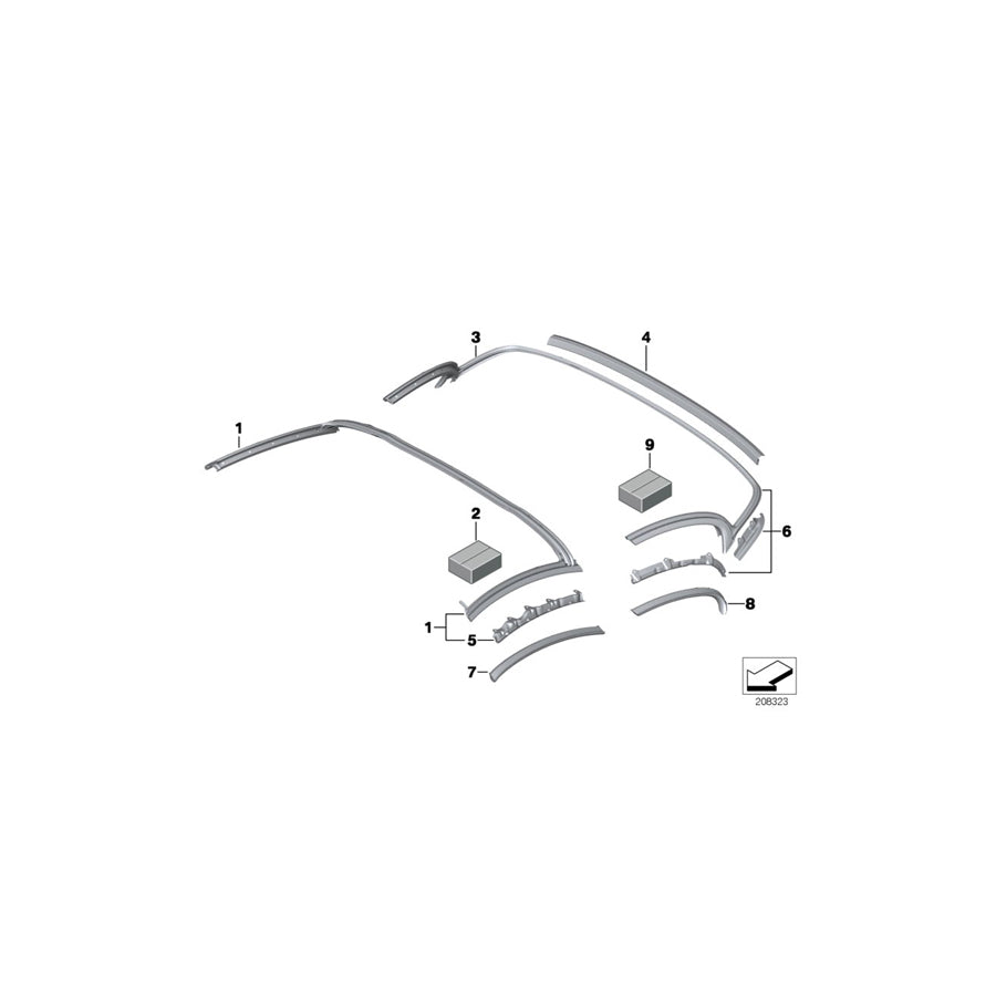 Genuine BMW 54377256887 E89 Mount, Seal, Front (Inc. Z4 35i, Z4 18i & Z4 35is) | ML Performance EU Car Parts