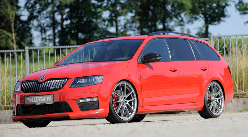 Rieger 00079010 Skoda 5E Octavia RS Front Splitter 6 | ML Performance EU Car Parts