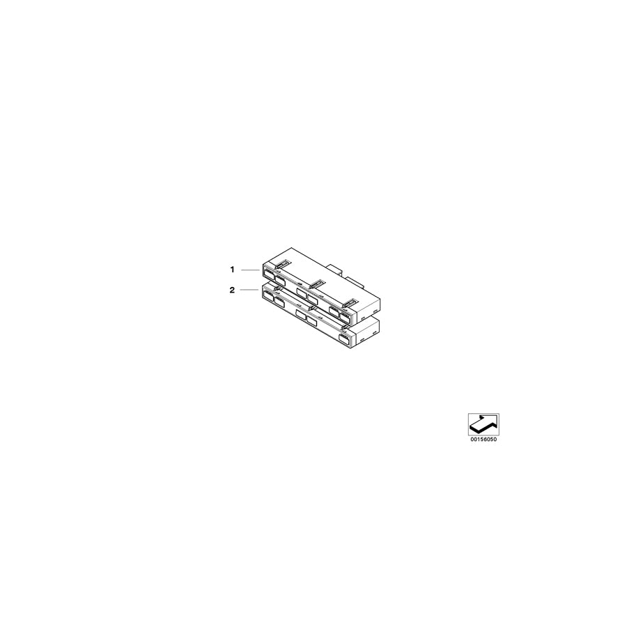 Genuine BMW 61319163857 E64 Switch Unit, Center Console (Inc. & M6) | ML Performance EU Car Parts