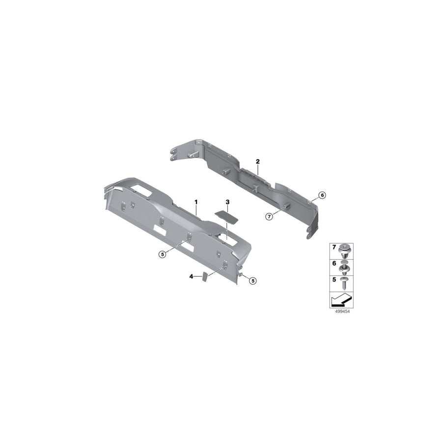 Genuine BMW 51467451981 F91 G14 Covering Cross Member (Inc. M850iX, 840i & M8) | ML Performance EU Car Parts