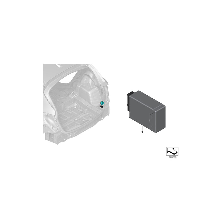 Genuine BMW 61357464634 F48 F45 F46 Control Unit For Remote Backrest Release (Inc. X1 18i, X1 28i & X1 18d) | ML Performance EU